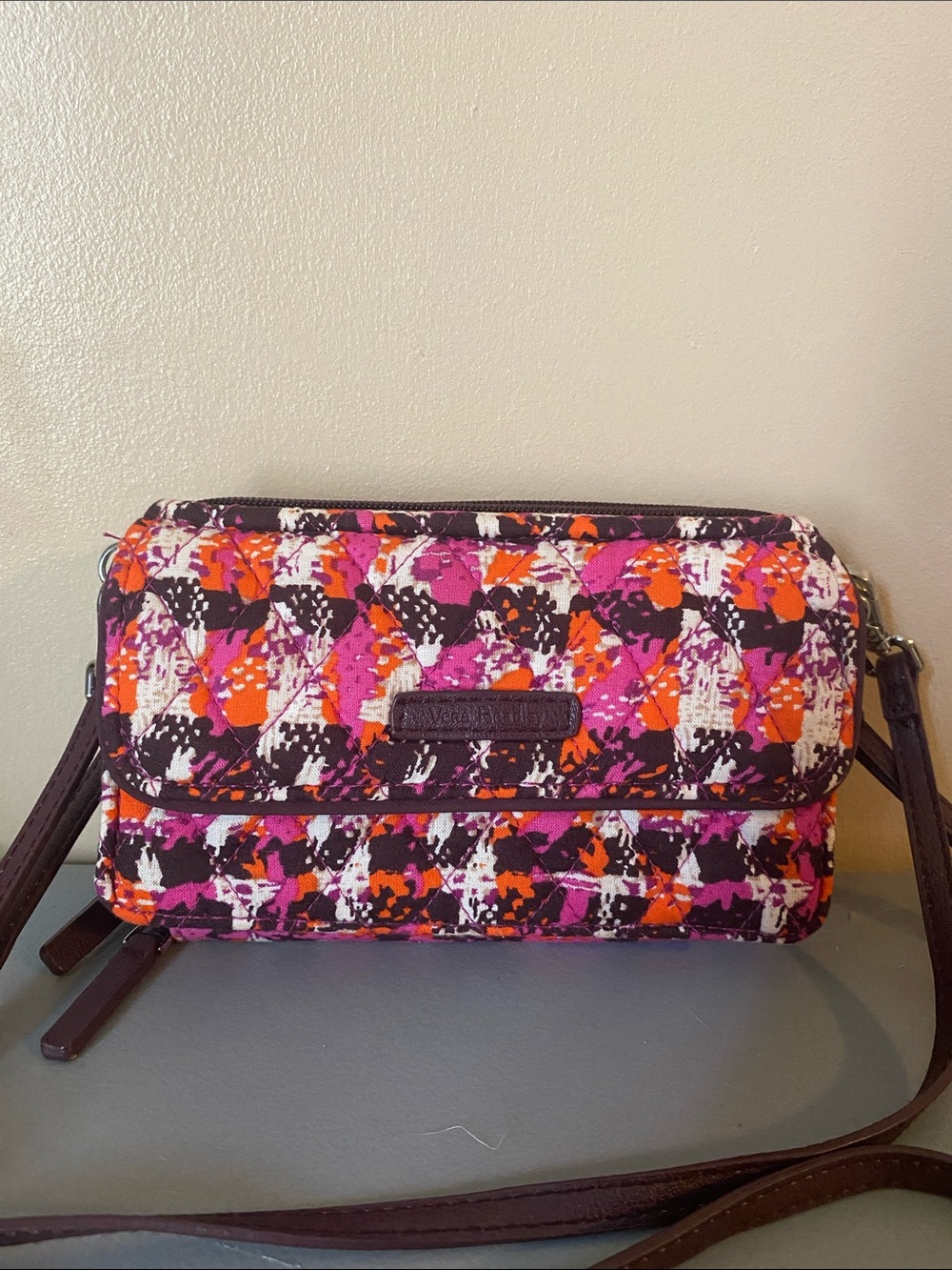 Vera Bradley Houndstooth Wallet Crossbody Wringlet